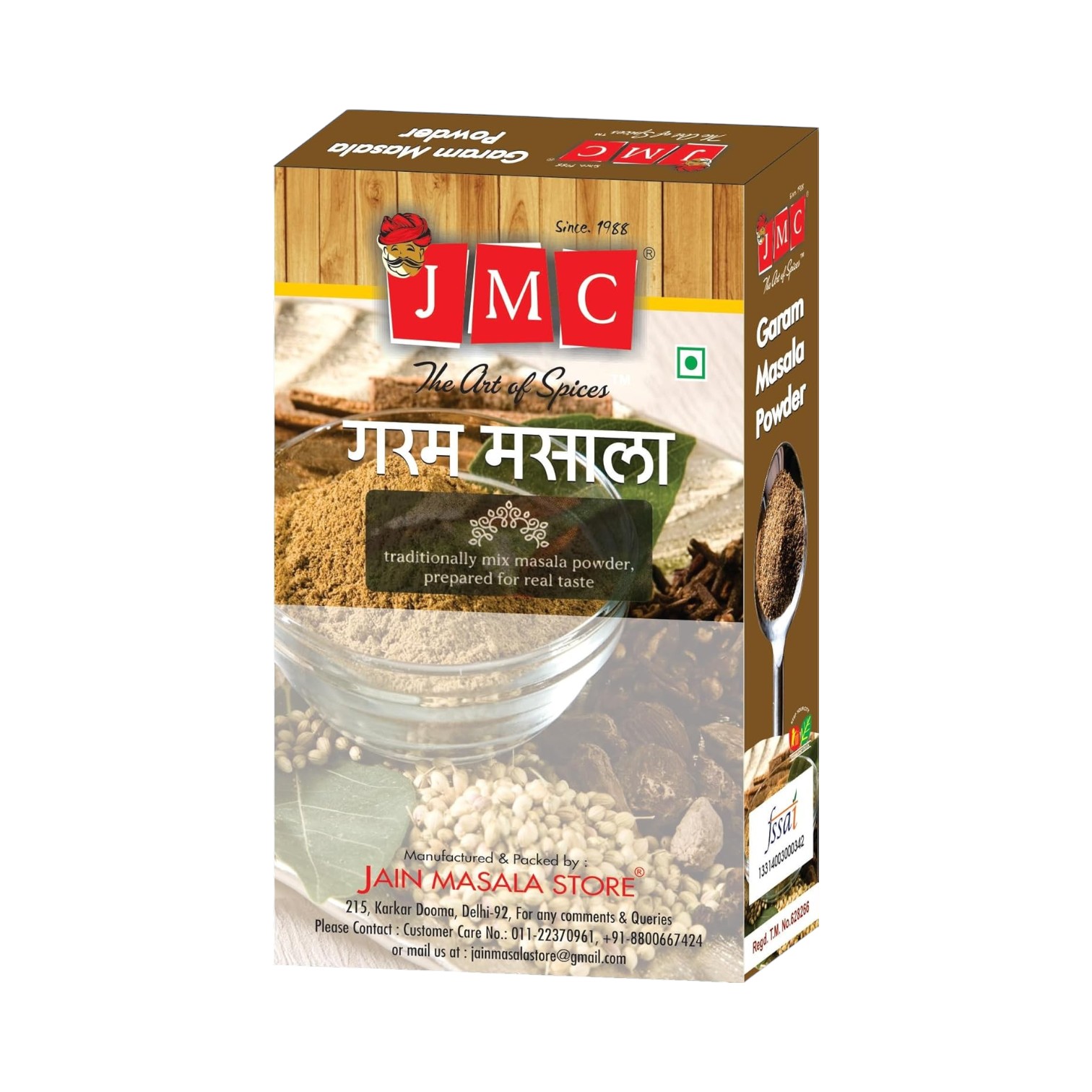 JMC Garam Masala Powder Side